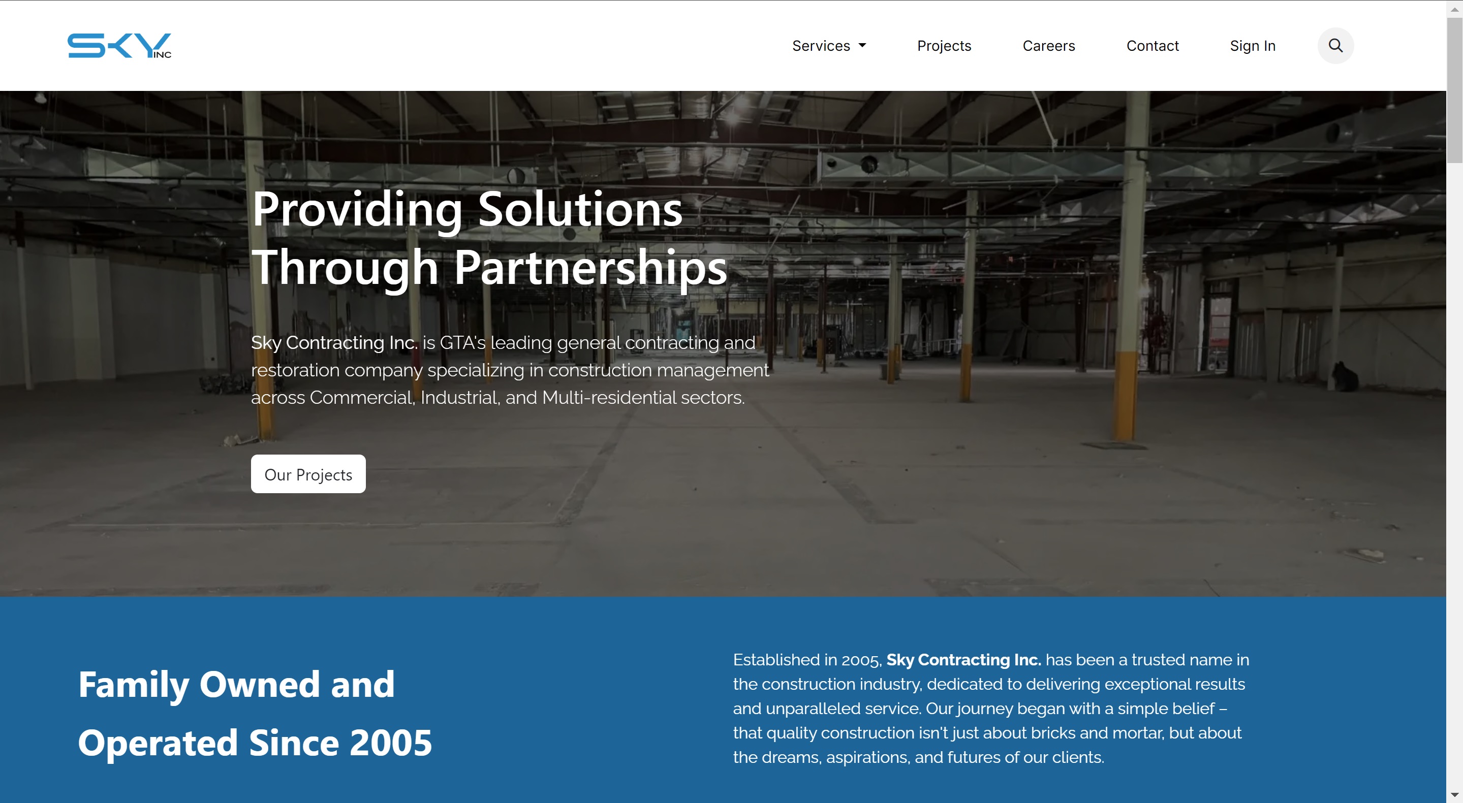 Sky Contracting Inc